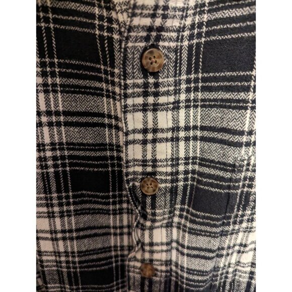 Woolrich Shirt Mens XL Trout Run Flannel Button Down Blue Plaid Cotton Outdoor - Picture 6 of 13